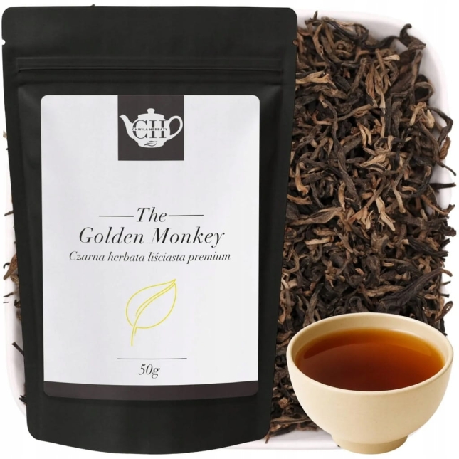 Chińska czarna herbata liściasta premium 50 g - Golden Monkey