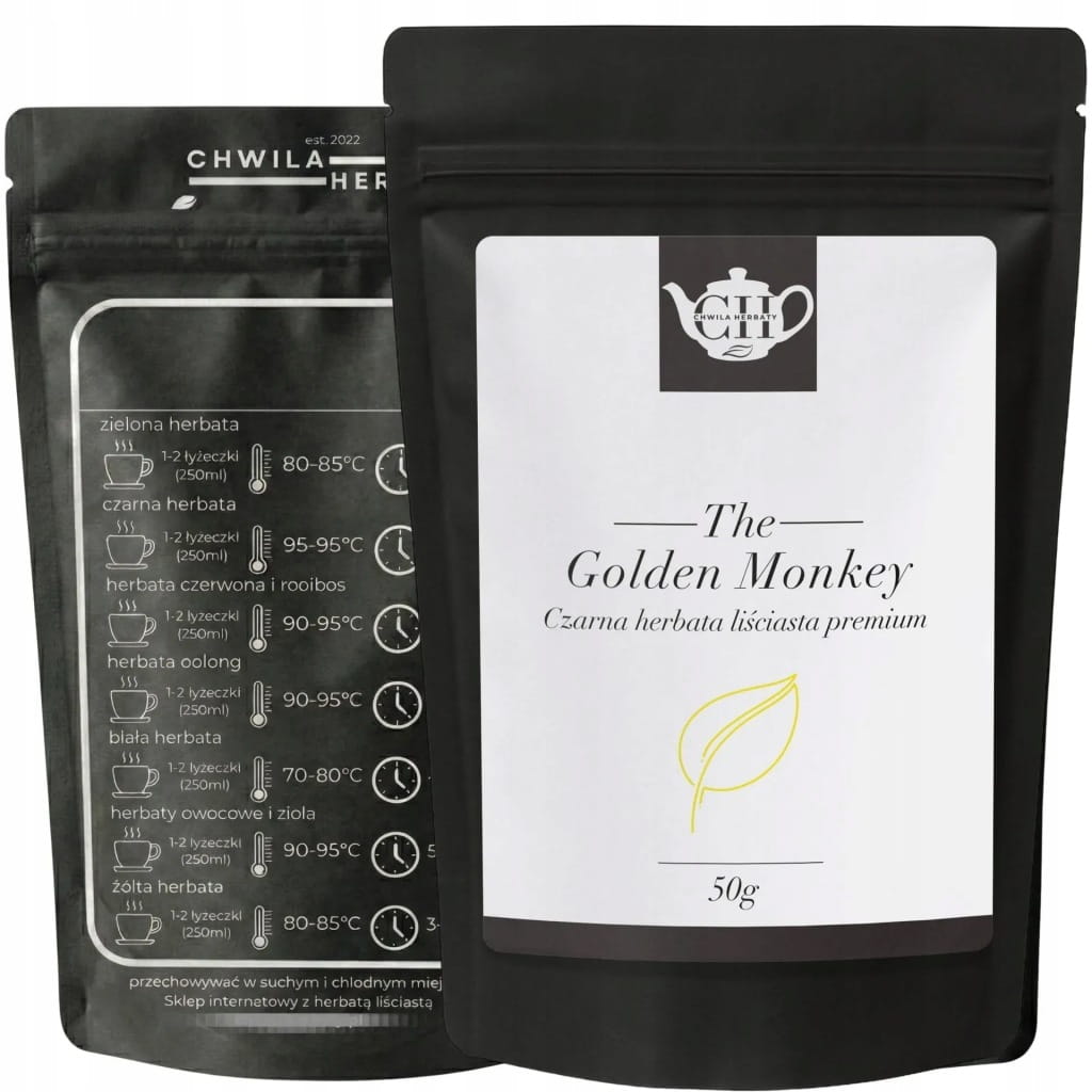 Chińska czarna herbata liściasta premium 50 g - Golden Monkey