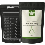 Japońska zielona herbata Sencha z migdałem, goździkiem, pomarańczą i różą 50 g - Christmas Story