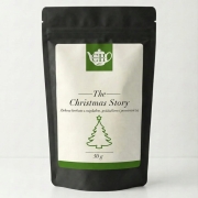 Japońska zielona herbata Sencha z migdałem, goździkiem, pomarańczą i różą 50 g - Christmas Story