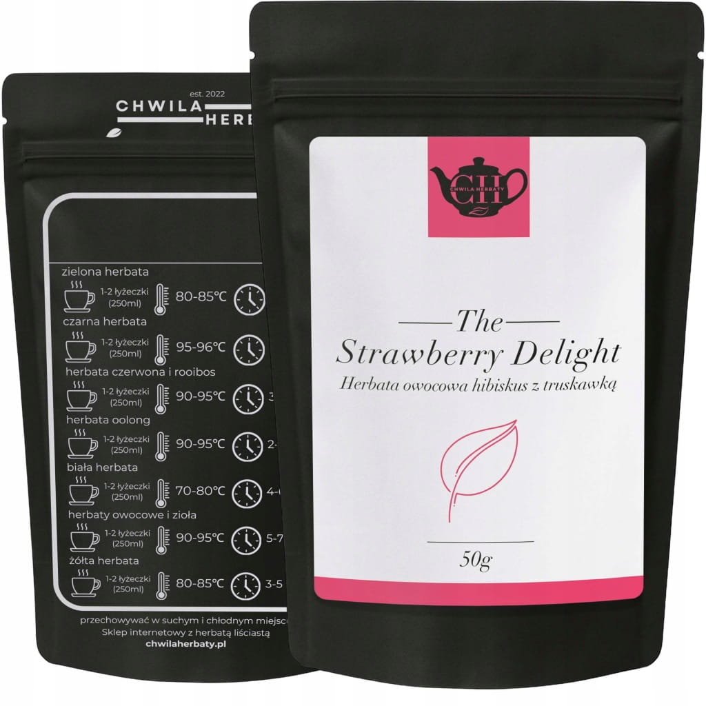 Owocowy hibiskus z truskawką i różą 50 g - Strawberry delight