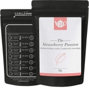 Japońska zielona herbata Sencha z truskawką i marakują 50 g - Strawberry Passion