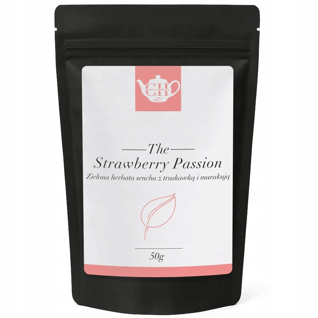Japońska zielona herbata Sencha z truskawką i marakują 50 g - Strawberry Passion