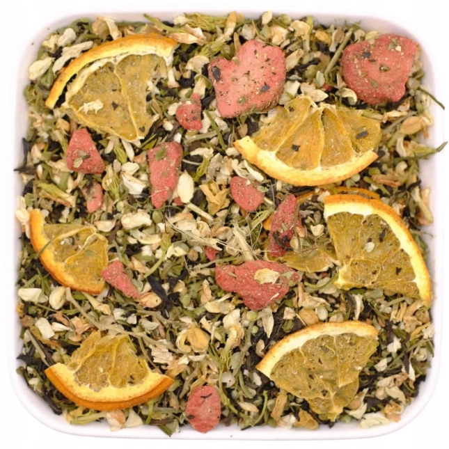 Herbata konopna z jaśminem, truskawką i pomarańczą 50 g - Jasmine Lady