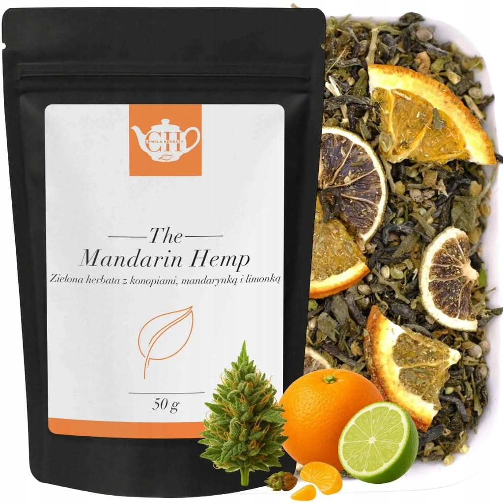 Herbata konopna z dodatkiem mandarynki i limonki 50 g - Mandarin Hemp