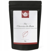 Czerwona herbata pu-erh z ananasem i wiśnią w rumie 50 g - Cherries in Rum