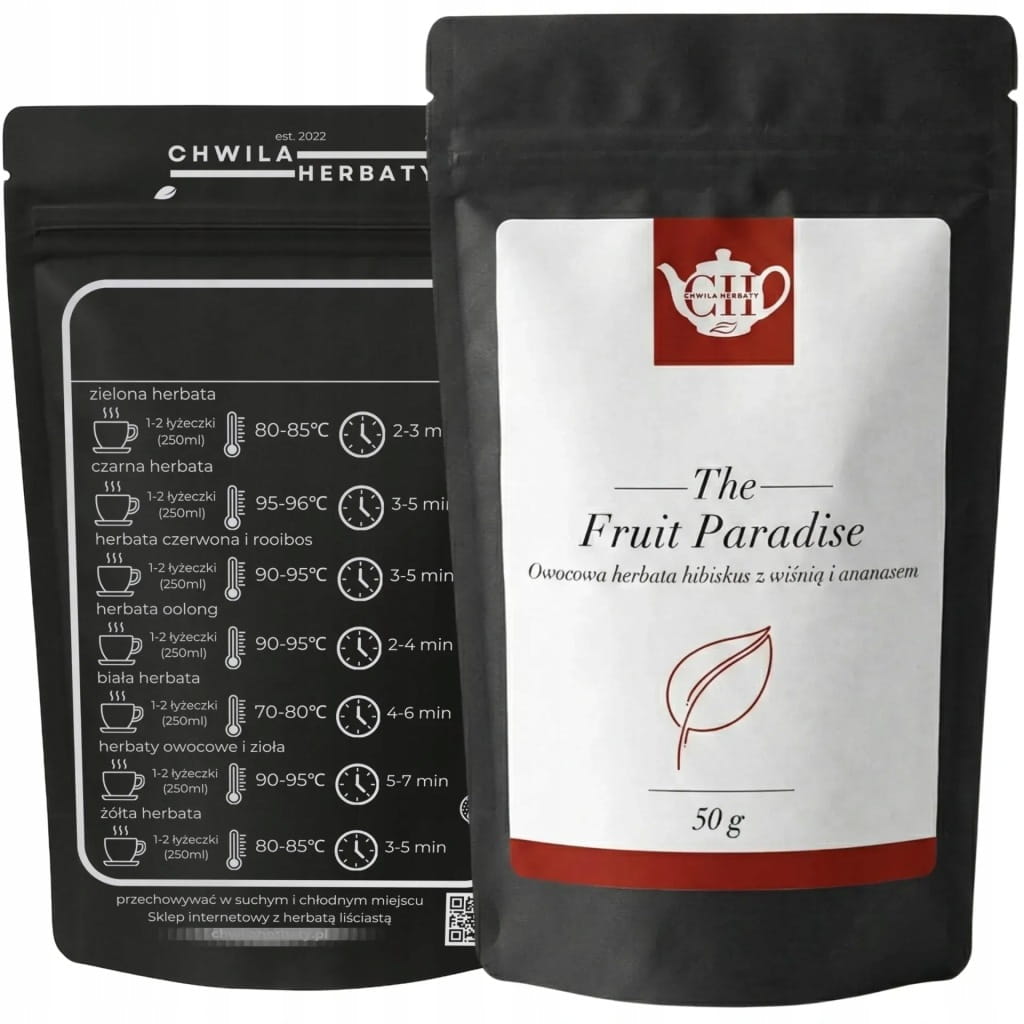 Owocowy hibiskus z wiśnią, ananasem, aronią i rodzynką 50 g - Fruit Paradise