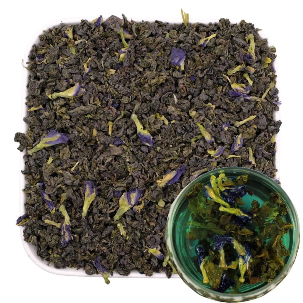 Niebieska herbata liściasta ulung z dodatkiem klitorii 50 g - Blue Oolong