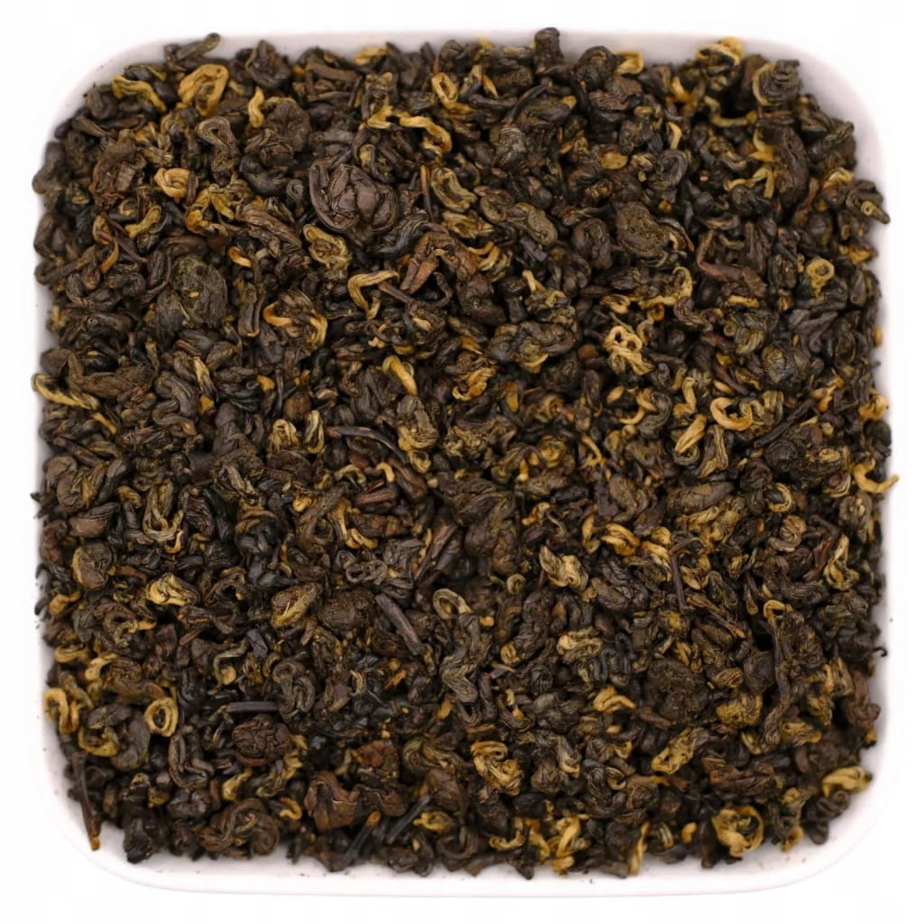 Bursztynowa chińska herbata liściasta premium 50 g - Gold Screw