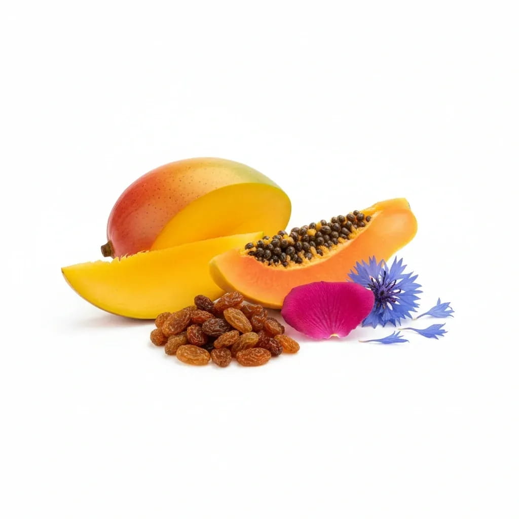 Czarna herbata liściasta z mango, papają i rodzynką 50 g - Garden of Eden