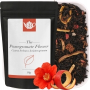 Czarna herbata liściasta ze skórką i kwiatem granatu 50 g - Pomegranate Flower