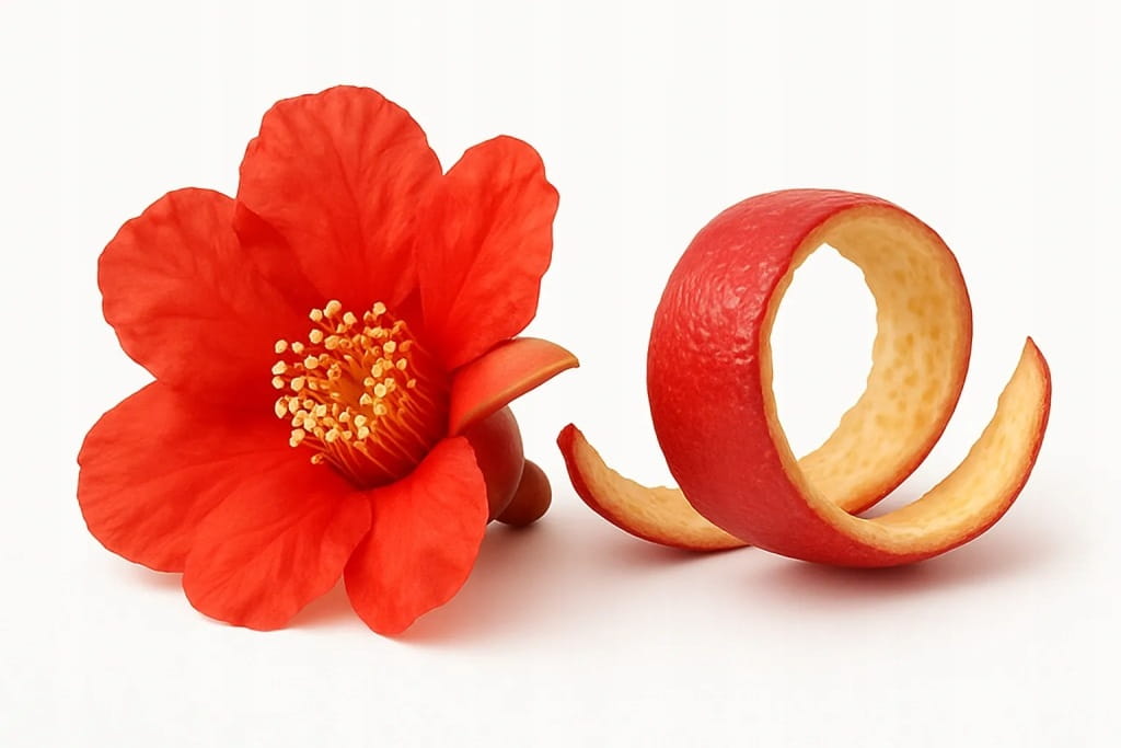 Czarna herbata liściasta ze skórką i kwiatem granatu 50 g - Pomegranate Flower