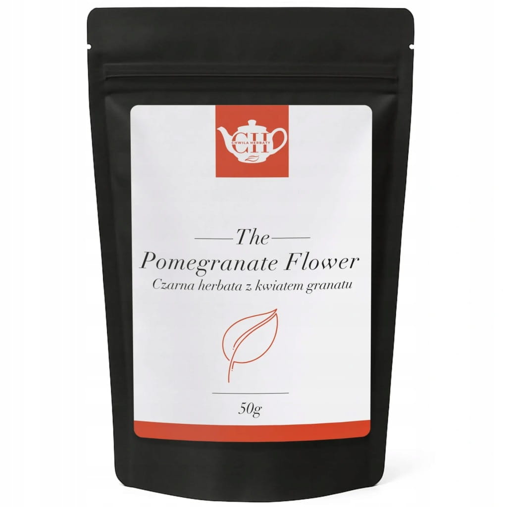 Czarna herbata liściasta ze skórką i kwiatem granatu 50 g - Pomegranate Flower