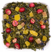 Zielona herbata sencha z ananasem, mango i żurawiną 50 g – Kingbird Tea