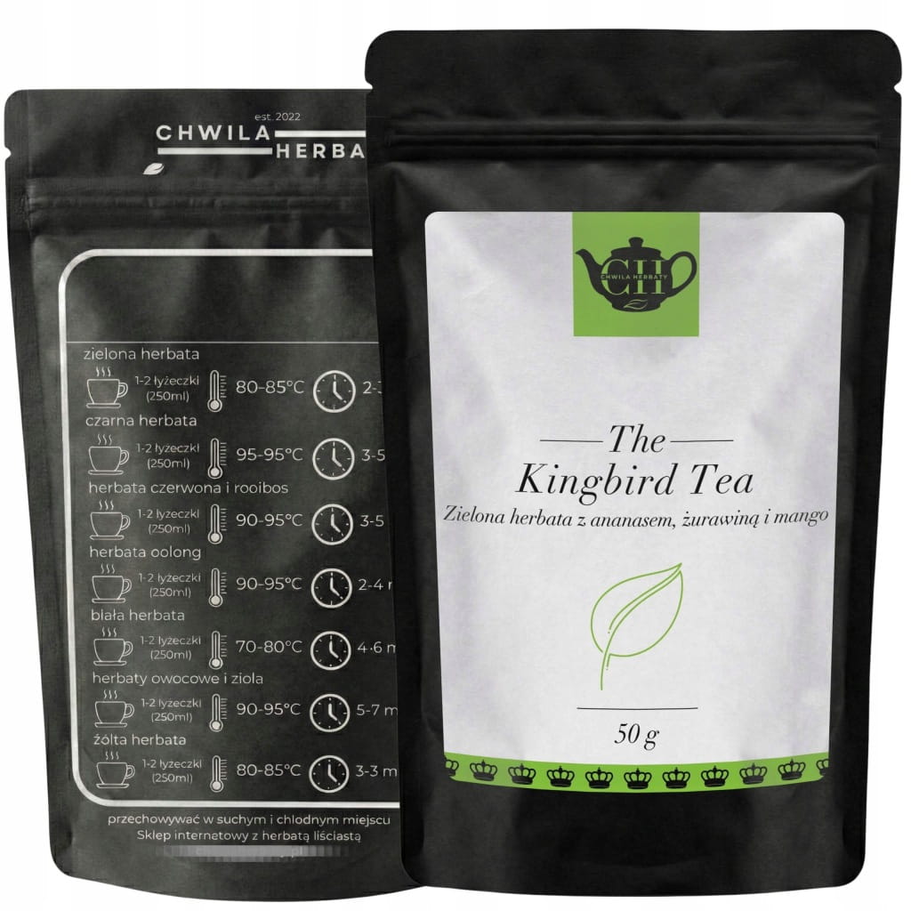 Zielona herbata sencha z ananasem, mango i żurawiną 50 g – Kingbird Tea