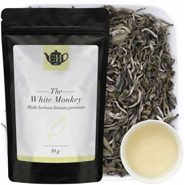 Klasyczna biała herbata liściasta premium 50 g - White Monkey