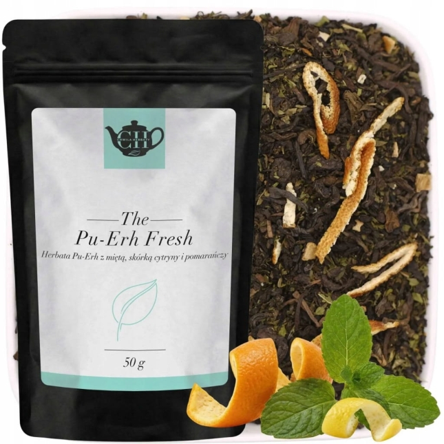 Czerwona herbata z miętą, skórką cytryny i pomarańczy 50 g - Pu Erh Fresh