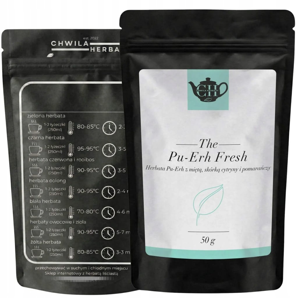 Czerwona herbata z miętą, skórką cytryny i pomarańczy 50 g - Pu Erh Fresh