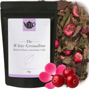 Owocowa biała herbata liściasta z żurawiną i różą 50 g - White Grenadina