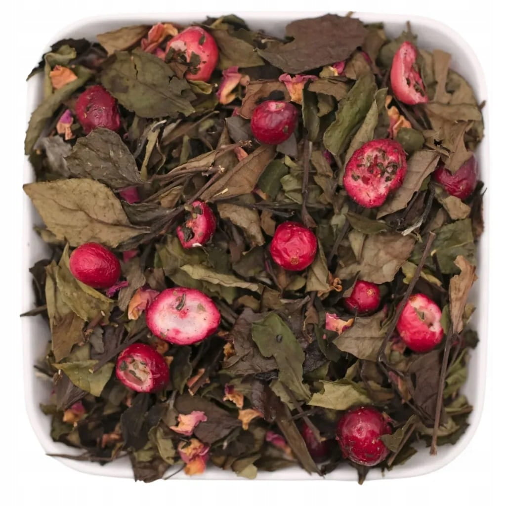 Owocowa biała herbata liściasta z żurawiną i różą 50 g - White Grenadina