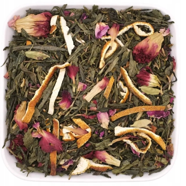 Japońska zielona herbata z pomarańczą i goździkiem 50 g - Sencha Paradise