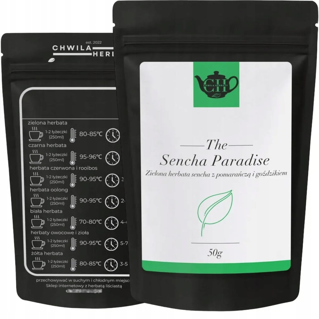Japońska zielona herbata z pomarańczą i goździkiem 50 g - Sencha Paradise