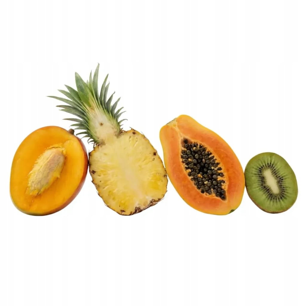 Zielona herbata liściasta z mango, ananasem i kiwi 50 g - Exotic Fruits