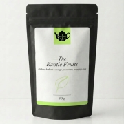 Zielona herbata liściasta z mango, ananasem i kiwi 50 g - Exotic Fruits