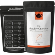 Afrykański czerwonokrzew granulowany z guaraną, pomarańczą i różą 50 g - Rooibos Guarana