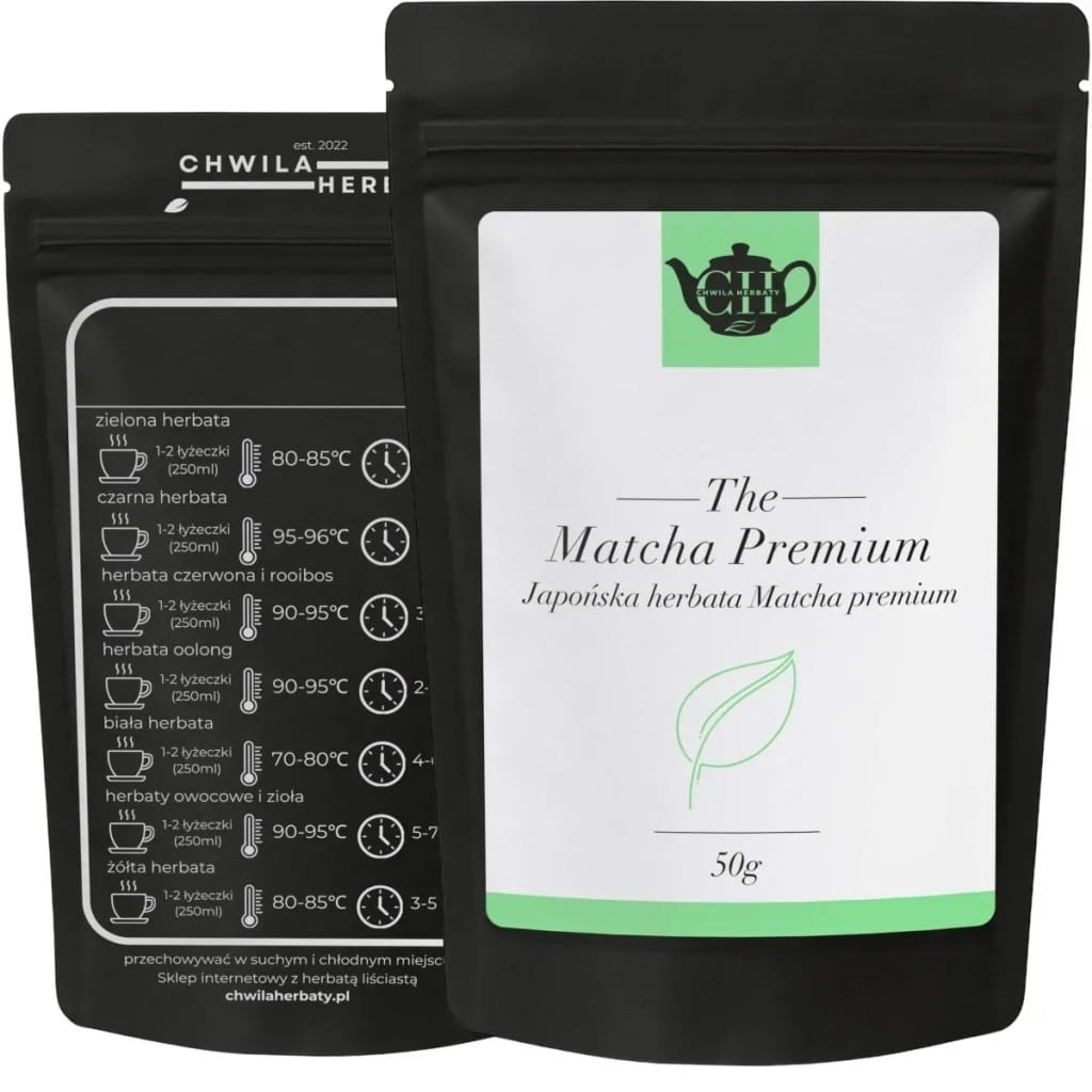 Japońska sproszkowana zielona herbata 50 g - Matcha Premium