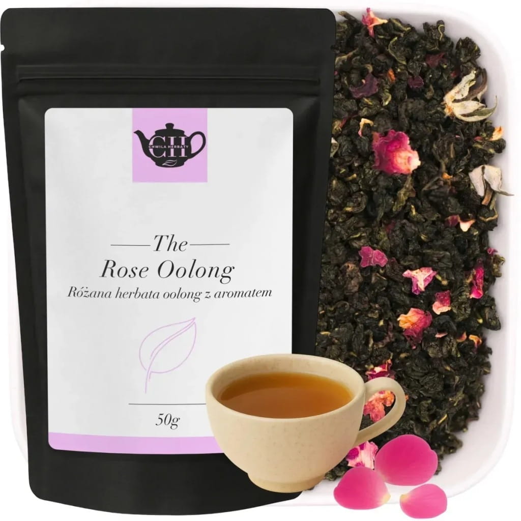 Różana herbata ulung z kwiatem róży 50 g - Rose Oolong