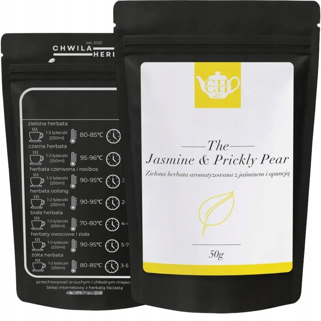 Japońska zielona herbata liściasta Sencha z jaśminem i opuncją 50 g - Jasmine & Prickly Pear