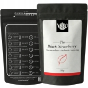 Czarna herbata liściasta z truskawką i marakują 50 g - Black Strawberry