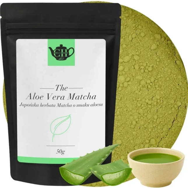 Organiczna japońska tradycyjna herbata Matcha premium o aromacie aloesu 50 g