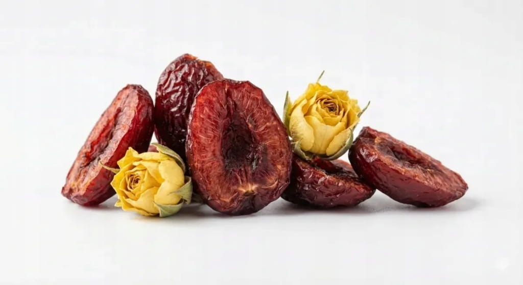 Żółta herbata liściasta z wiśnią i żółtymi pąkami róży 50 g - Golden Cherry