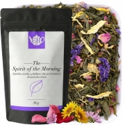 Japońska zielona herbata Sencha z różą i kwiatami 50 g - Spirit of the morning