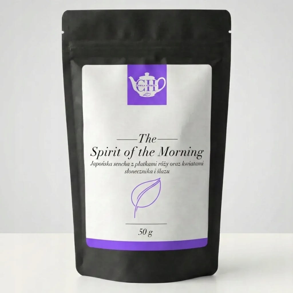 Japońska zielona herbata Sencha z różą i kwiatami 50 g - Spirit of the morning