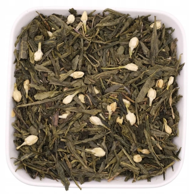 Chińska zielona herbata liściasta Bancha z pąkami jaśminu 50 g - Jasmine Beauty