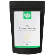 Chińska zielona herbata liściasta Bancha z pąkami jaśminu 50 g - Jasmine Beauty