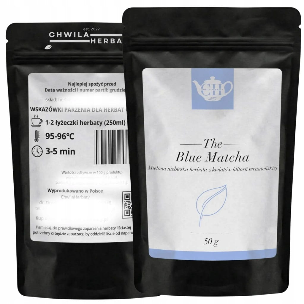 Sproszkowany kwiat klitorii ternateńskiej 50 g - Blue Matcha