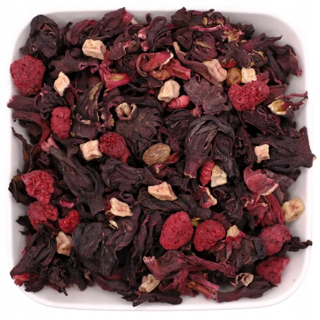 Owocowy hibiskus z maliną, jabłkiem, pomarańczą i głogiem 50 g - Crimson Berry