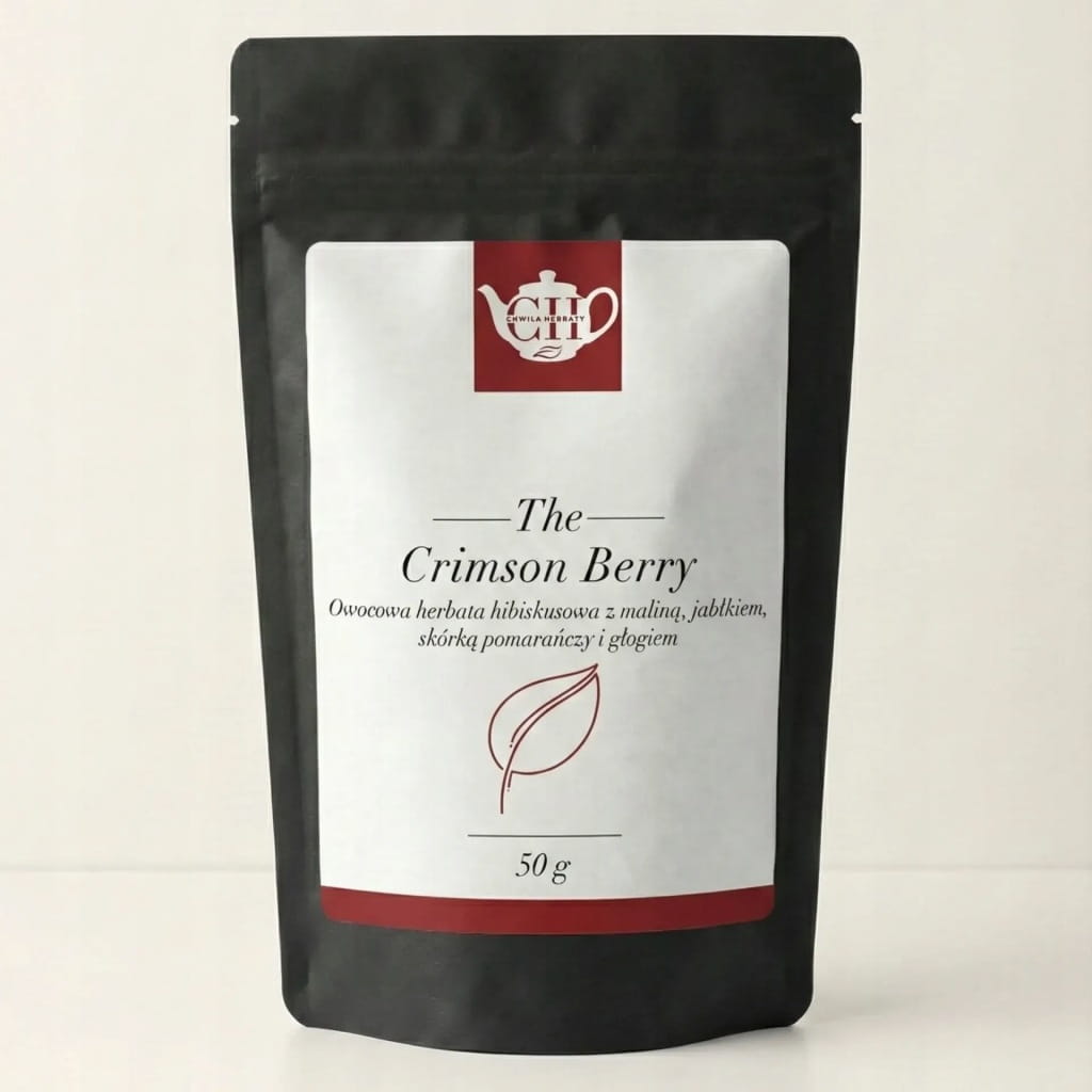 Owocowy hibiskus z maliną, jabłkiem, pomarańczą i głogiem 50 g - Crimson Berry